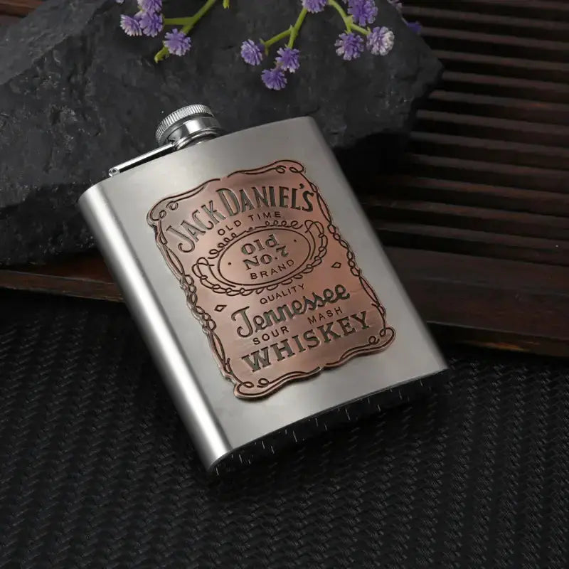 Flasque vintage Bronze rouge